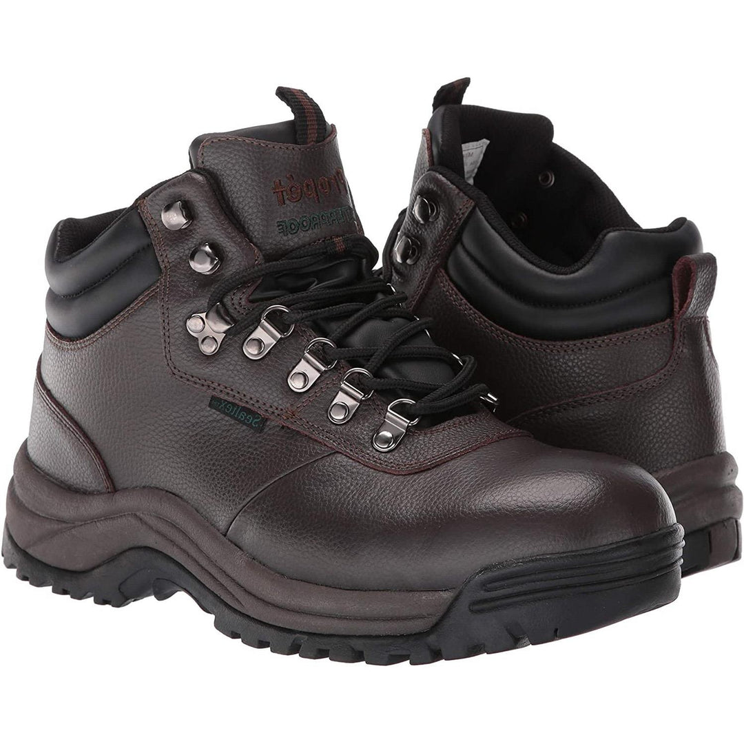 Mens Wide Fit Propet M3188BRO Cliff Walker Boots in Bronco&Brown - Image 6