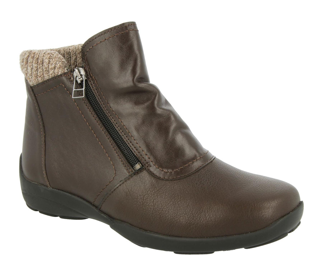 Womens Wide Fit DB Stoke Boots in Black / Stretch - Image 7