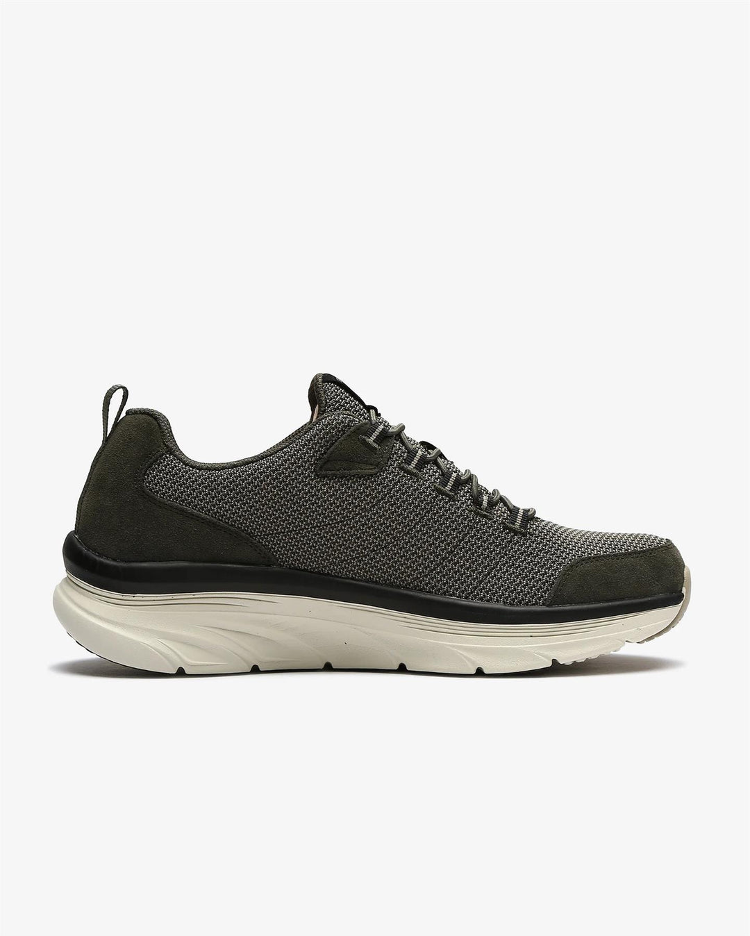 Men's Wide Fit Skechers Bersaga 232263 D'lux Walking Trainers in Olive - Image 3