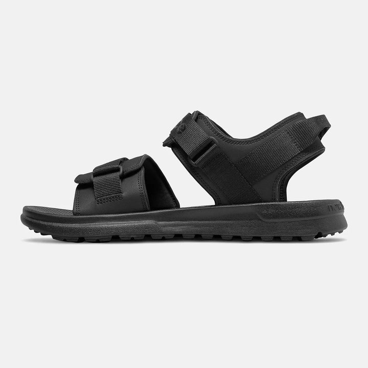 Womens Wide Fit New Balance SUA250K1 Sandals in Black - Image 1