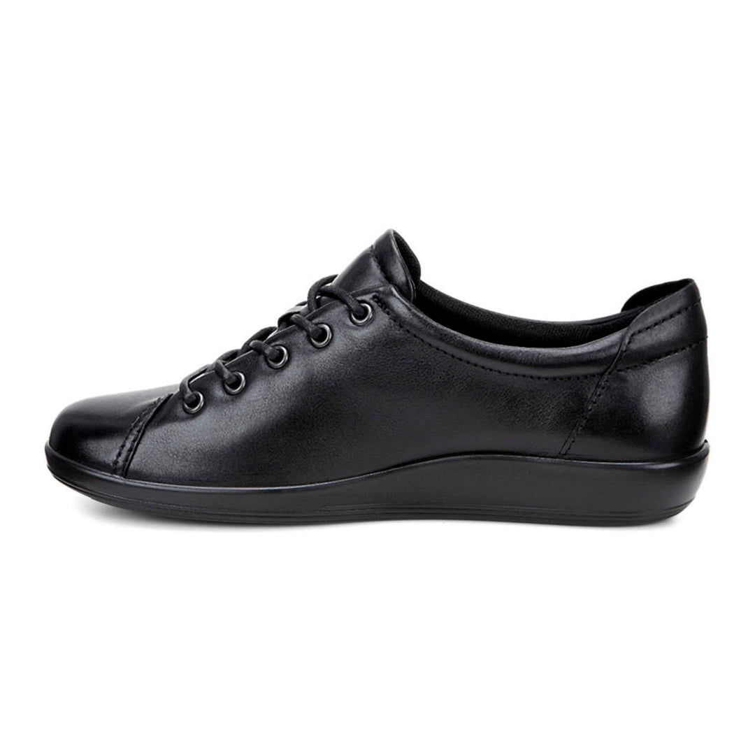 Women's Wide Fit ECCO Soft 2.0 Shoes in Black - Image 4