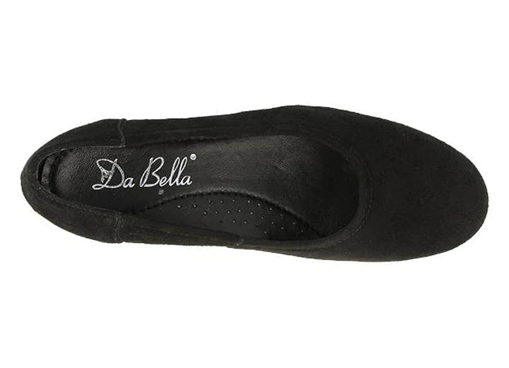 Womens Wide Fit DB Asia Shoes in Black Leather - Image 8