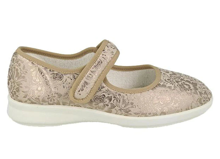 Womens Wide Fit DB Auckland Canvas in Beige - Image 1