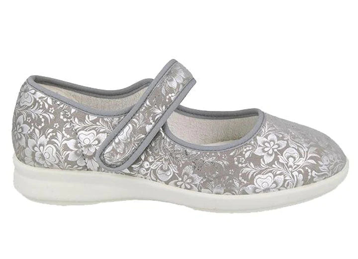 Womens Wide Fit DB Auckland Canvas in Beige - Image 1