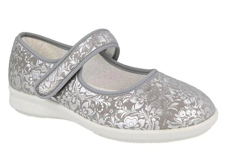 Womens Wide Fit DB Auckland Canvas in Beige - Image 7