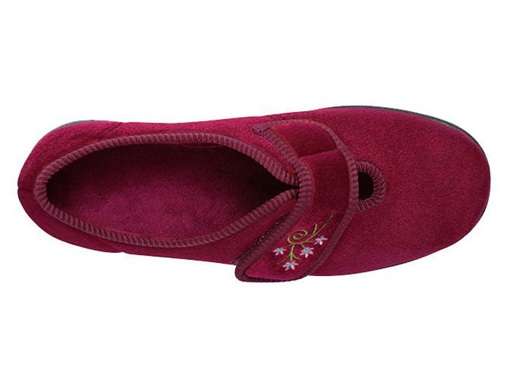 Womens Wide Fit DB Caroline Slippers in Blue - Image 1