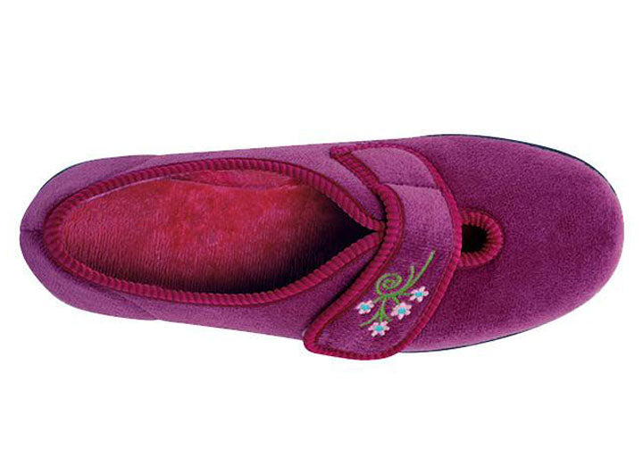Womens Wide Fit DB Caroline Slippers in Blue - Image 1