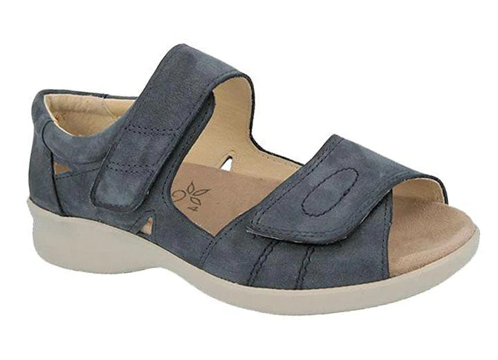 Womens Wide Fit DB Kylie Sandals in Taupe - Image 1