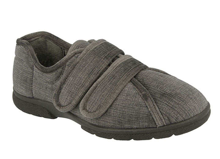 Mens Wide Fit DB Hamilton Slippers in Navy - Image 1