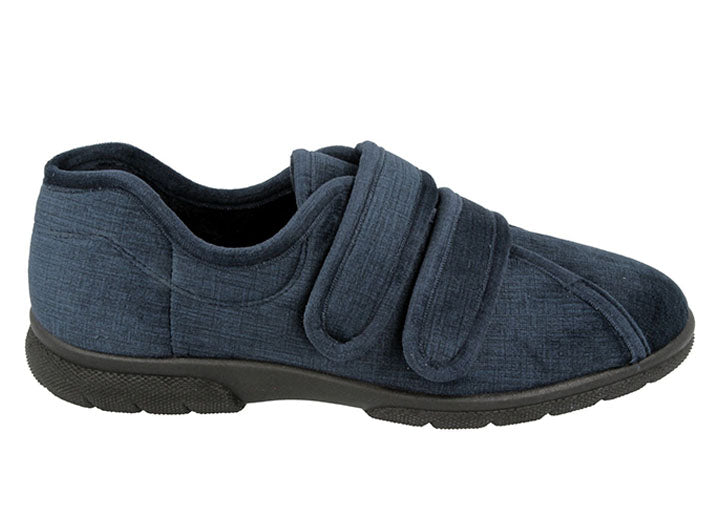 Mens Wide Fit DB Hamilton Slippers in Navy - Image 1
