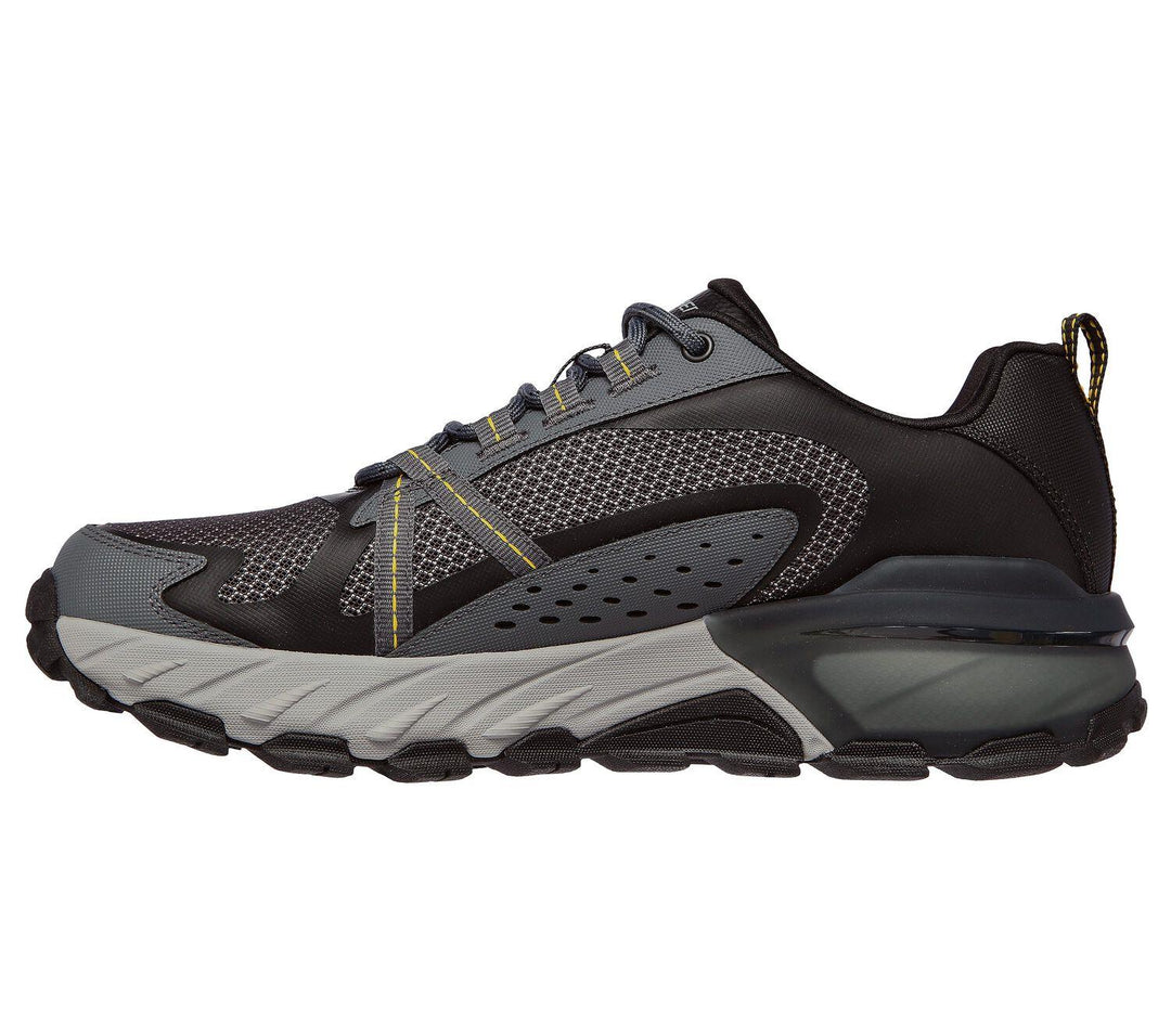 Men's Wide Fit Skechers 237303 Max Protect outdoor Walking Trainers in Black - Image 4