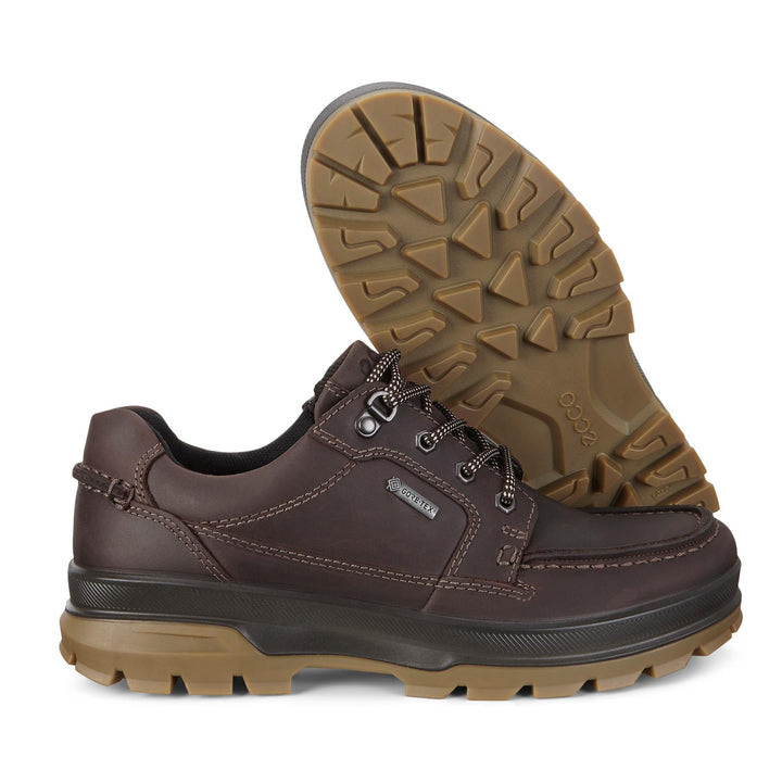 Men's Wide Fit ECCO Rugged Track Outdoor Walking Trainers in Black - Image 1