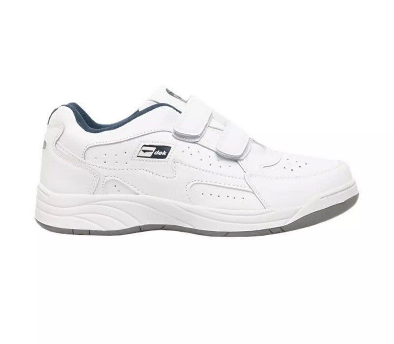 Mens Wide Fit Dek Arizona Trainers black and white in Black - Image 9