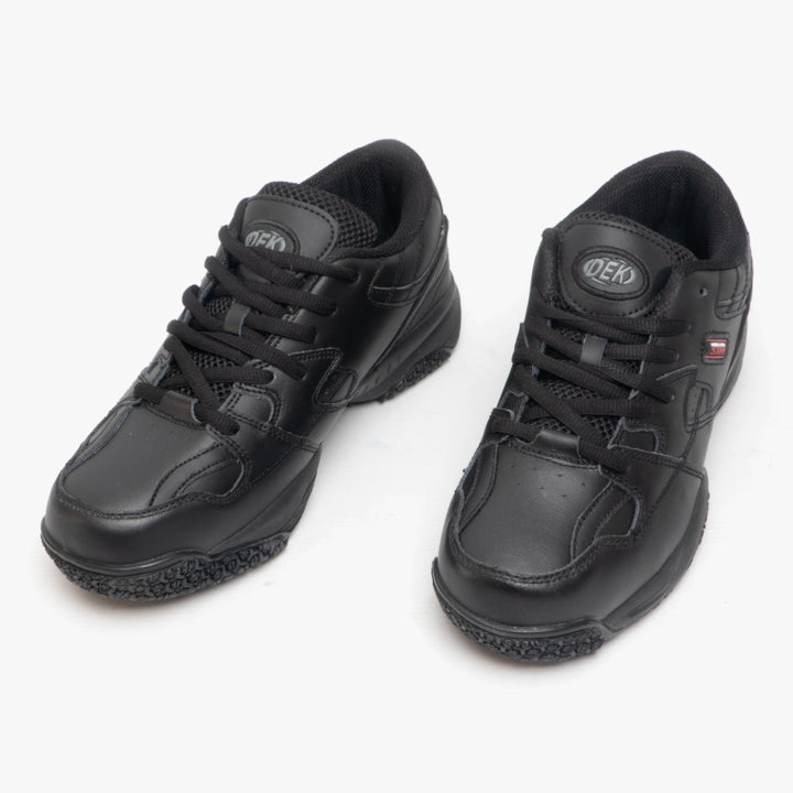 Mens Wide Fit DEK Cruiser Trainers in Black - Image 1