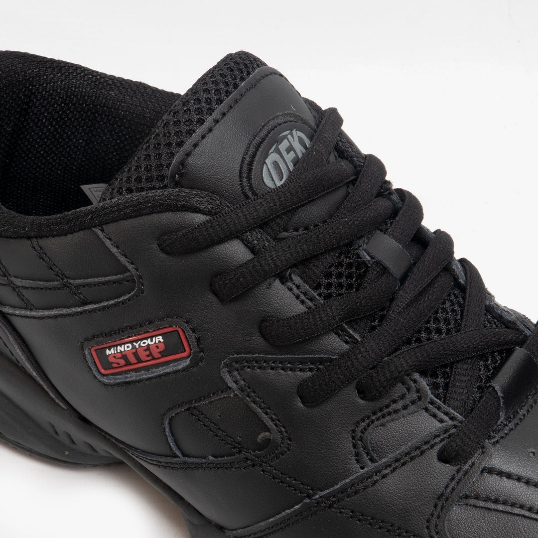 Mens Wide Fit DEK Cruiser Trainers in Black - Image 4
