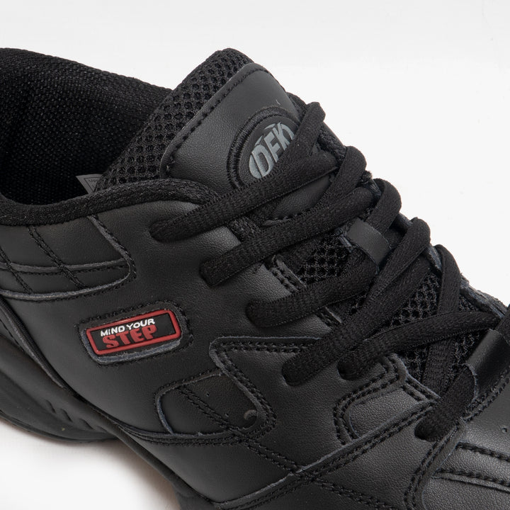 Mens Wide Fit DEK Cruiser Trainers in Black - Image 1