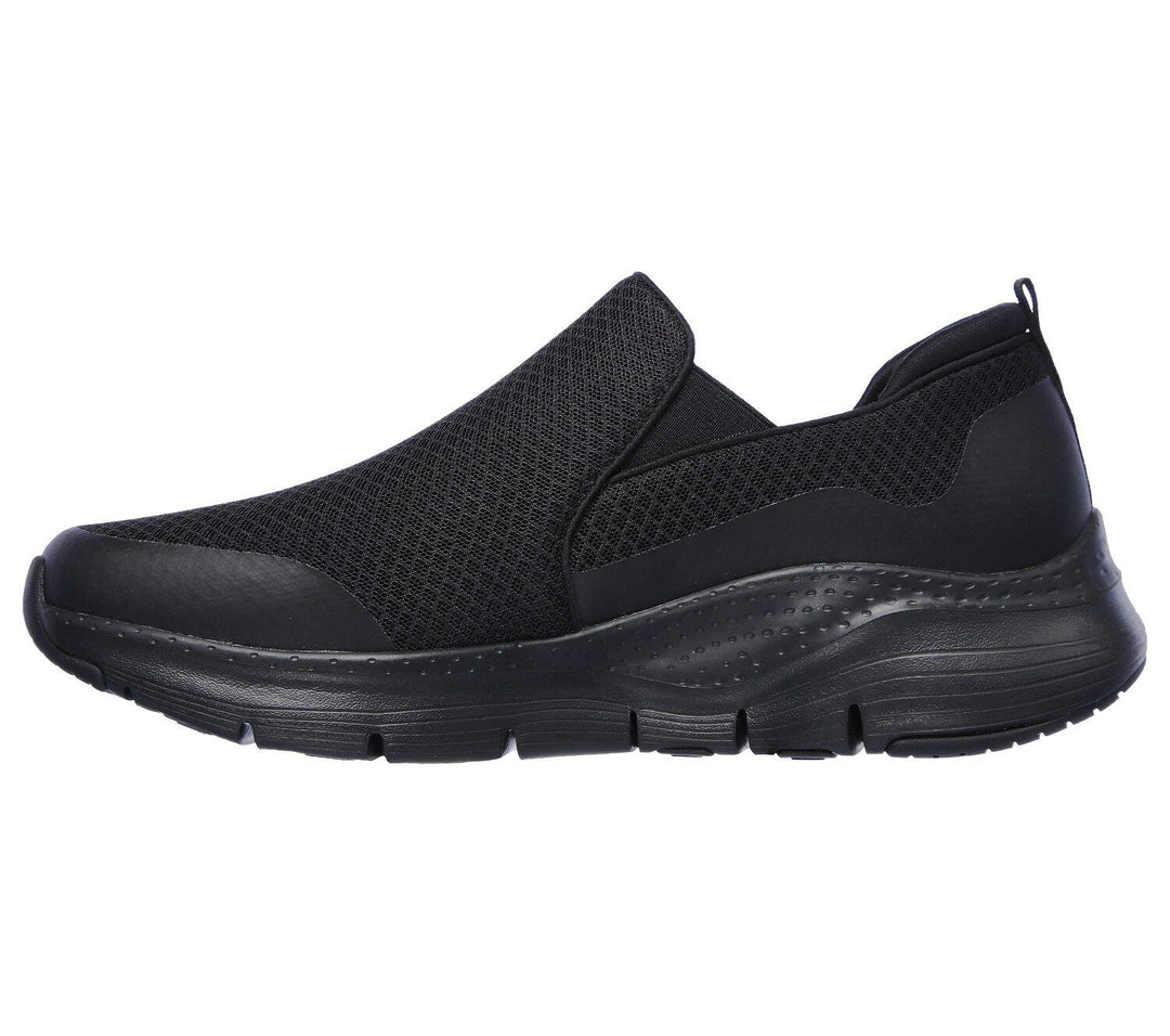 Mens Wide Fit Skechers SK232043WW Arch Fit Banlin Walking Trainers in Black - Image 4