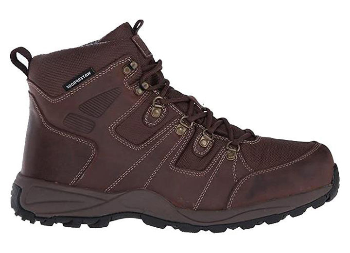 Mens Wide Fit Drew Trek Trekking Waterproof Boots in Dark Brown - Image 1