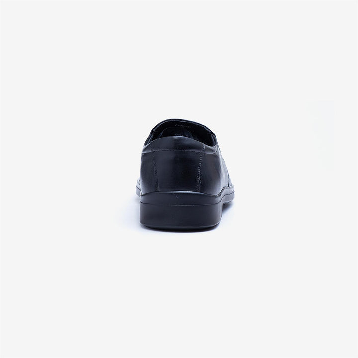 Mens Wide Fit Tredd Well Camelot Shoes in Black - Image 1