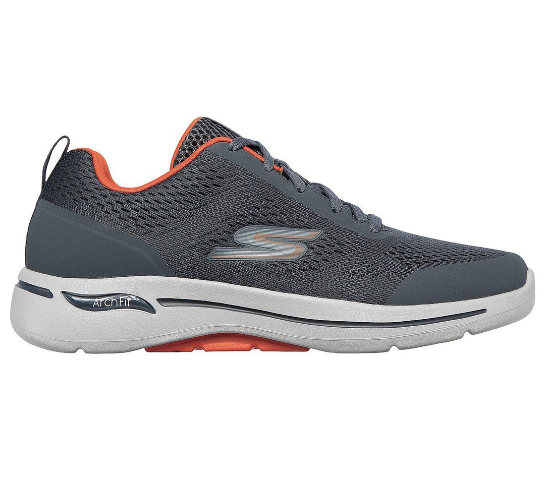 Men's Wide Fit Skechers Go Walk IDYLLIC 216116 Arch Fit Trainers in Navy - Image 8