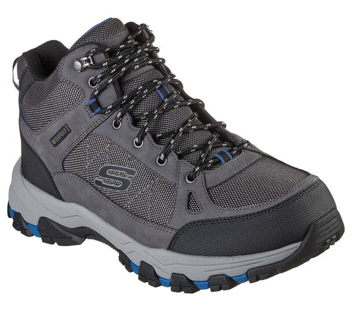 Men's Wide Fit Skechers 204477 Selmen Melano Hiking Boots in Chocolate - Image 1