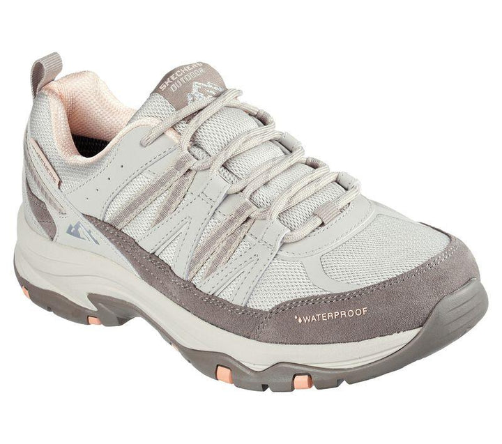 Women's Wide Fit Skechers 180003 Trego Lookout Point Walking Trainers in Black/Blue - Image 1