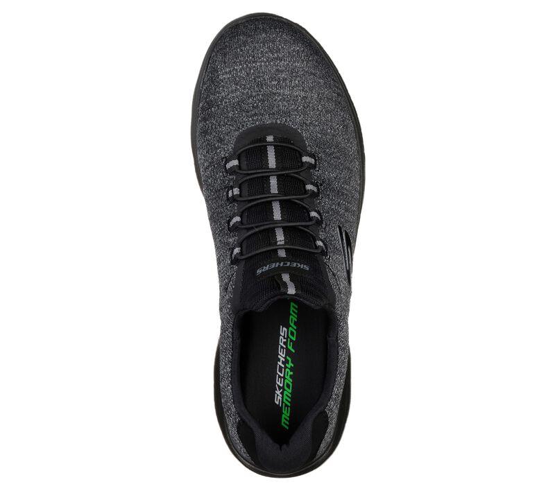 Men's Wide Fit Skechers 52813 Summits Forton Walking Trainers in Black - Image 5