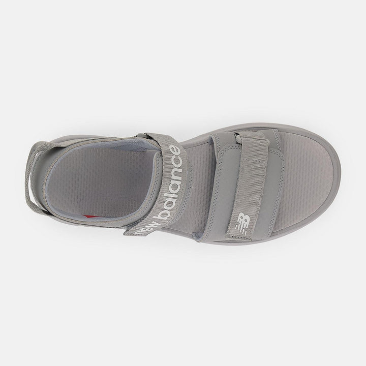 Mens Wide Fit New Balance SUA250A1 Sandals in Grey - Image 1