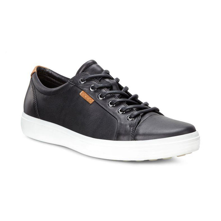 Men's Wide Fit ECCO Soft 7 Shoes in Black - Image 1