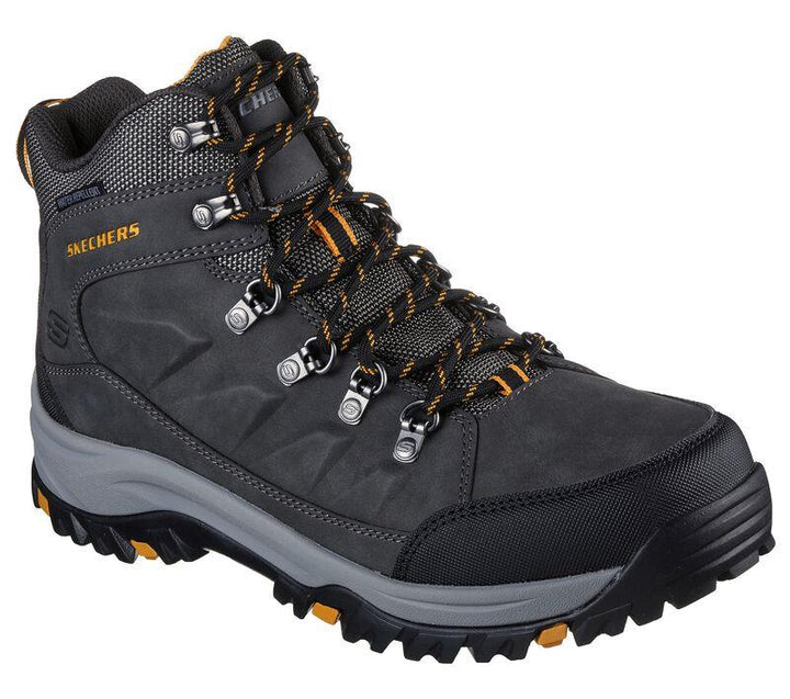 Men's Relaxed Fit Skechers 204642 Relment Daggett Hiking Boots in Chocolate - Image 1