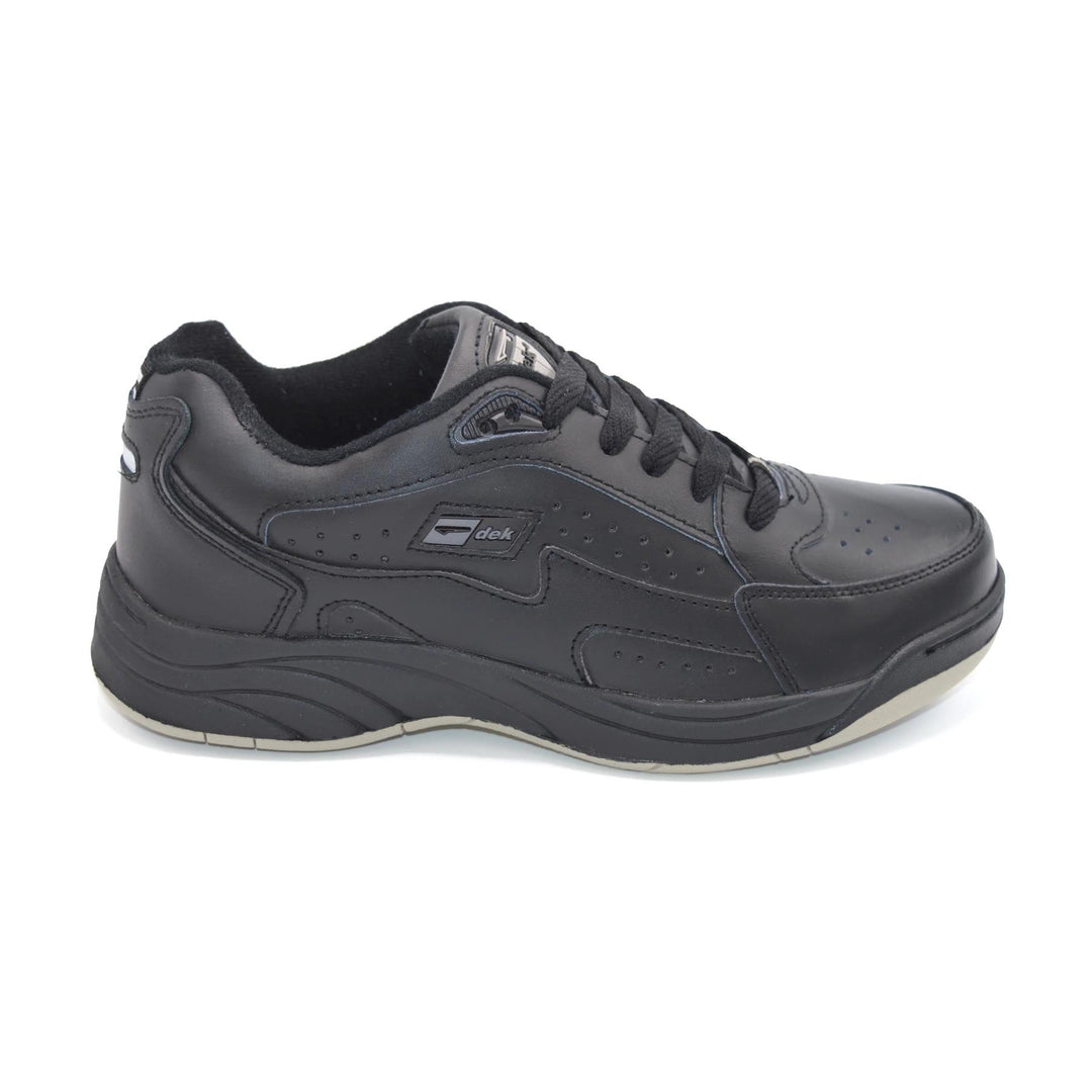 Mens Wide Fit Dek Orlance 187AY Trainers in Black - Image 2
