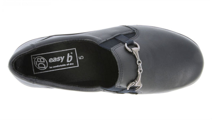 Womens Wide Fit DB Antartica Shoes in Black Leather - Image 1
