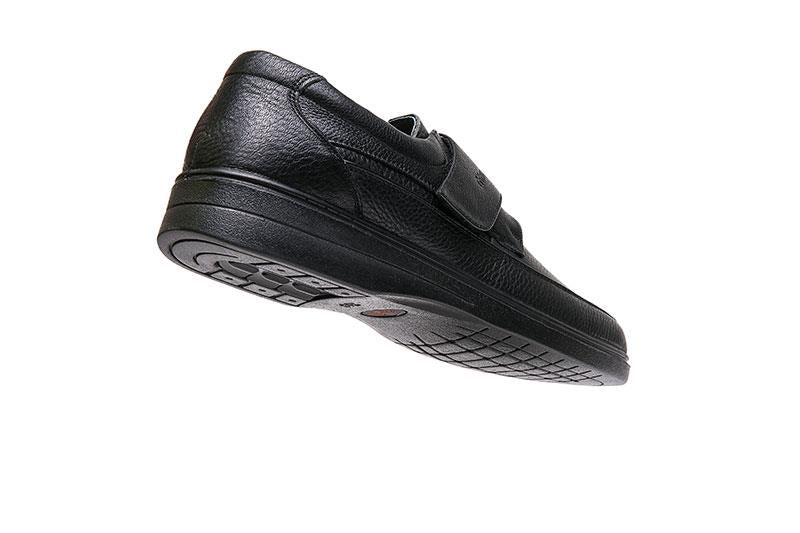 Mens Wide Fit Grunwald A-903 Shoes in Black - Image 7