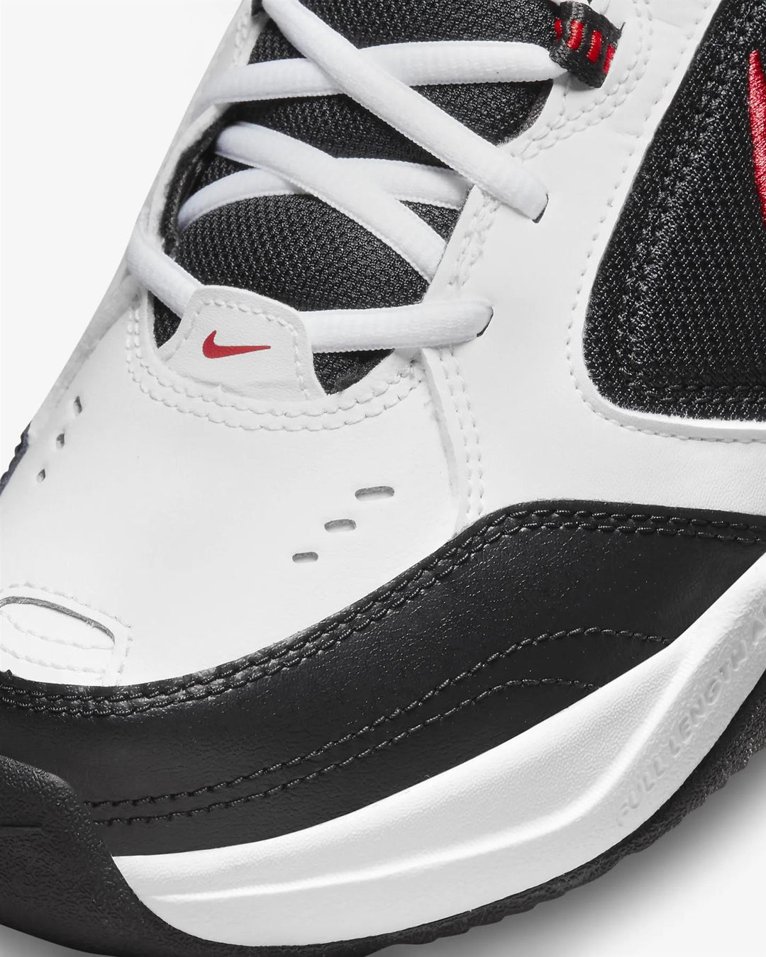 Men's Wide Fit Nike 416355-101 Air Monarch Iv Training Shoes in White/Black - Image 7