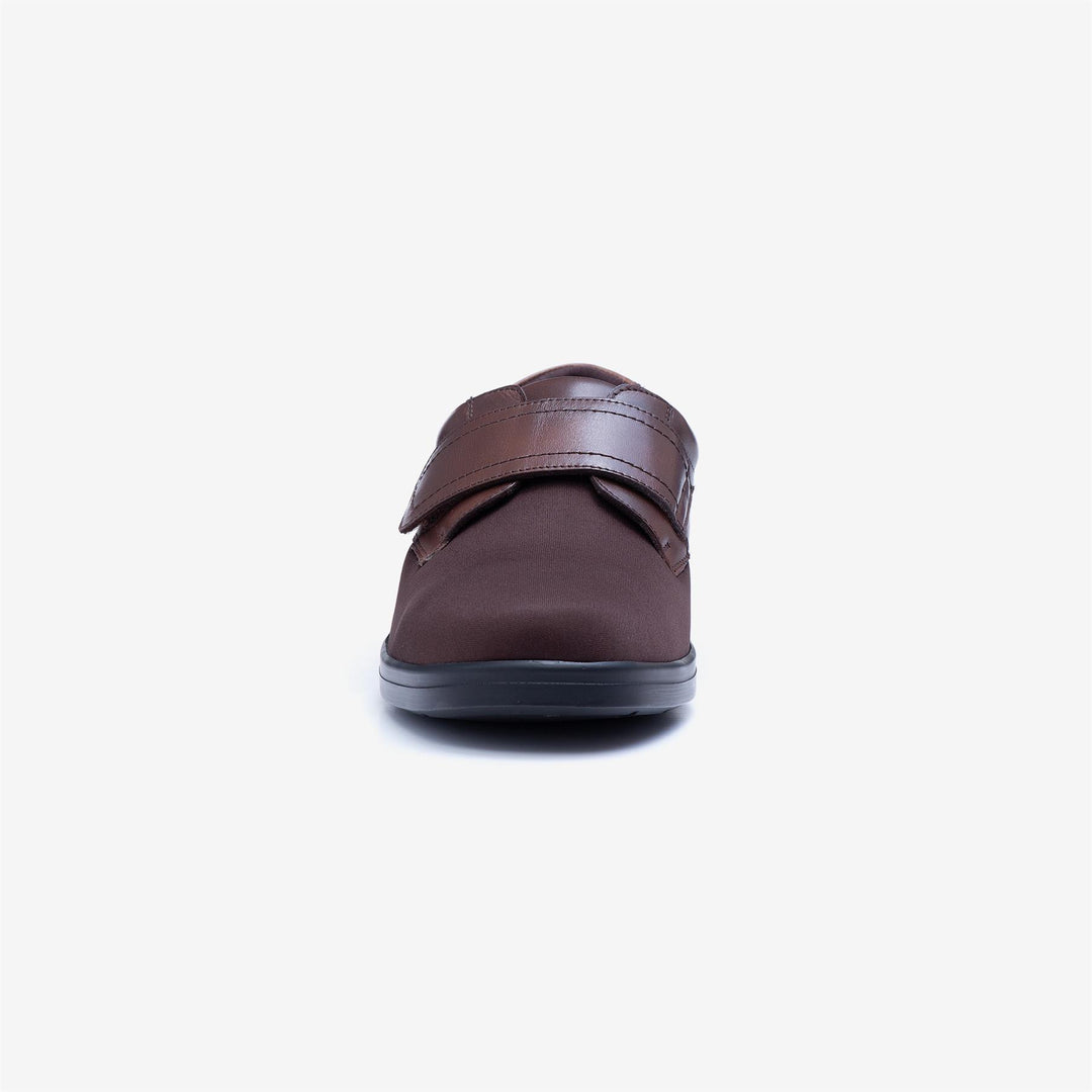 Mens Wide Fit Tredd Well Benjamin Velcro Soft Stretch Shoes in Black - Image 16