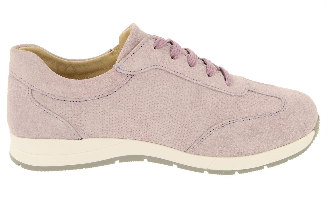 Womens Wide Fit DB Scaup Canvas in Sky Blue Suede - Image 9