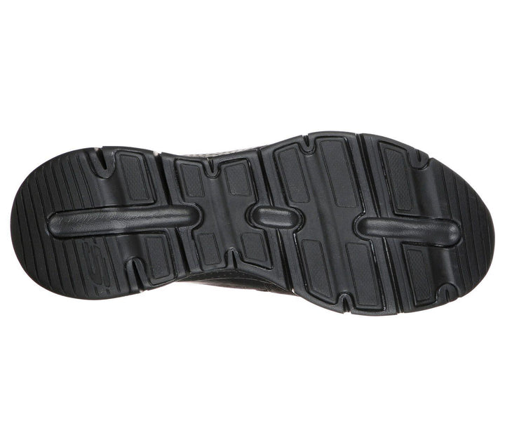 Mens Wide Fit Skechers SK232043WW Arch Fit Banlin Walking Trainers in Black - Image 1