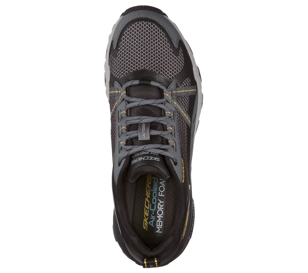Men's Wide Fit Skechers 237303 Max Protect outdoor Walking Trainers in Black - Image 5