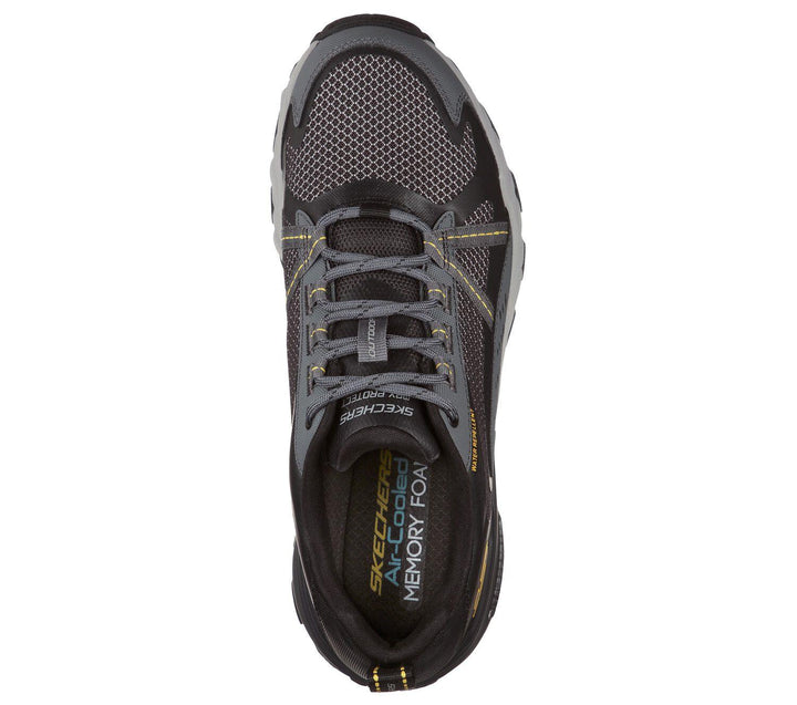 Men's Wide Fit Skechers 237303 Max Protect outdoor Walking Trainers in Black - Image 1