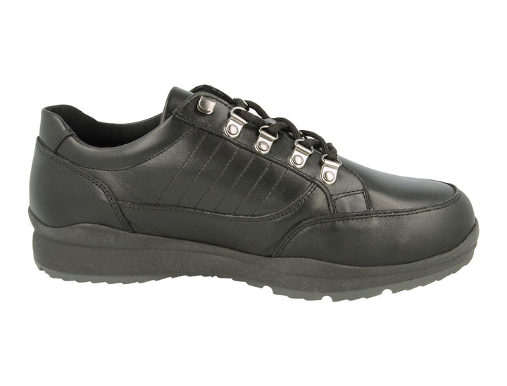 Mens Wide Fit DB Sharnbrook Shoes in Brown Leather - Image 1