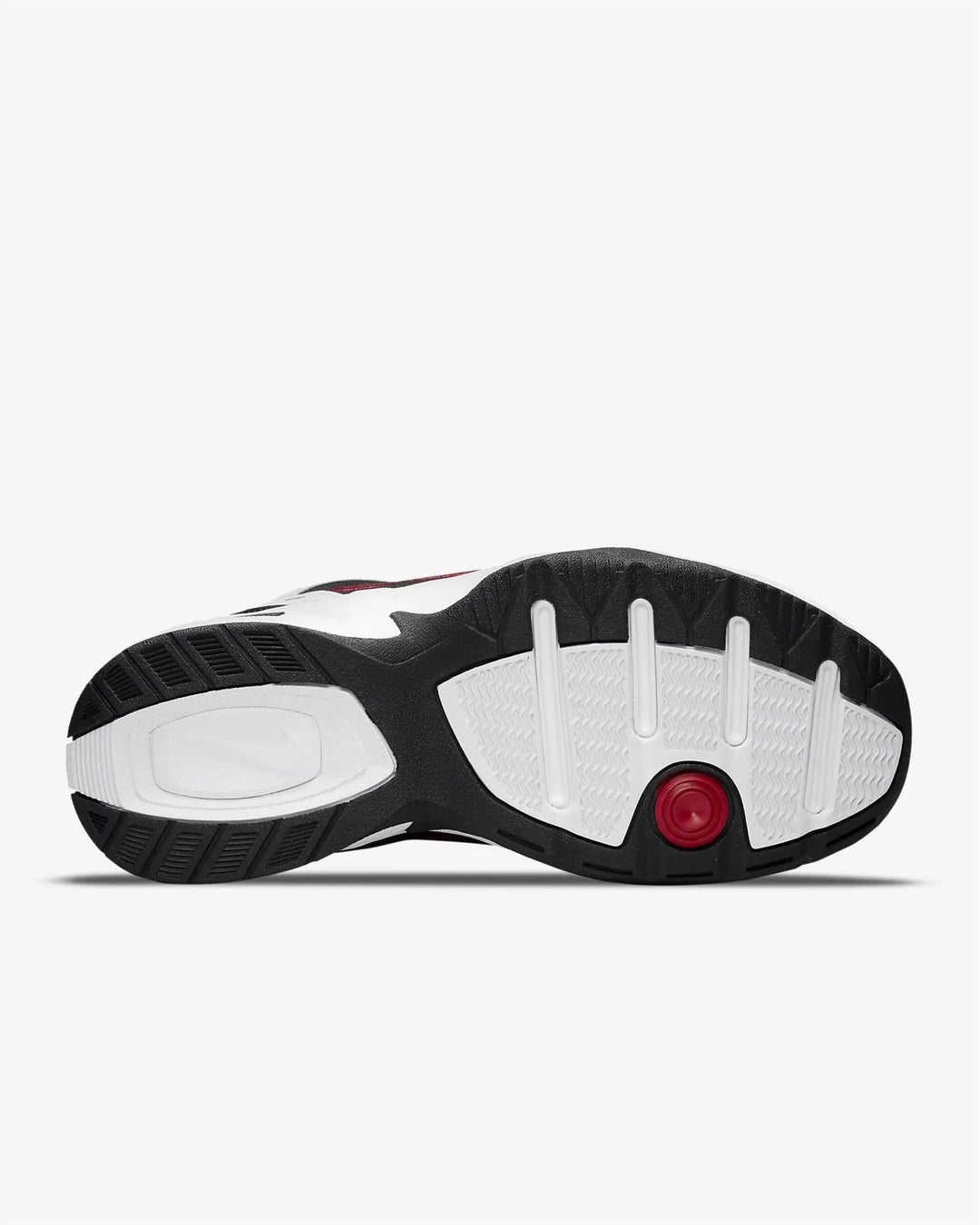 Men's Wide Fit Nike 416355-101 Air Monarch Iv Training Shoes in White/Black - Image 11