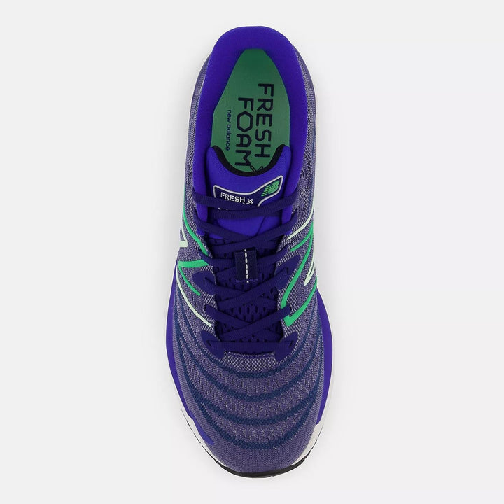 Men's Wide Fit New Balance MSOLVPW4 Running/Walking Trainers - Blue/Grey in Blue/Grey - Image 1