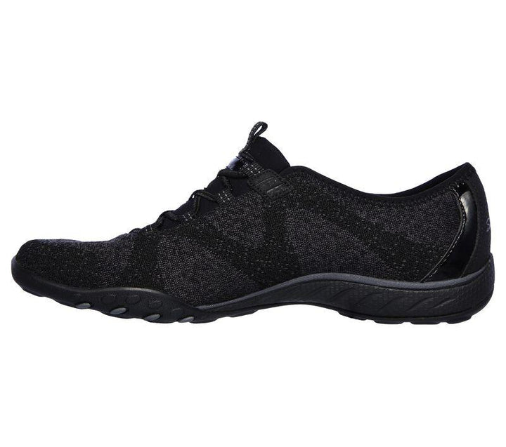 Women's Wide Fit Skechers 23855 Breathe Easy Opport Shoes in Black - Image 1