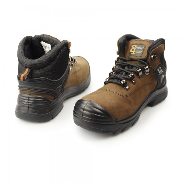 Mens Wide Fit Grafters M9508B 4E Safety Boots Dark Brown in Dark Brown - Image 5