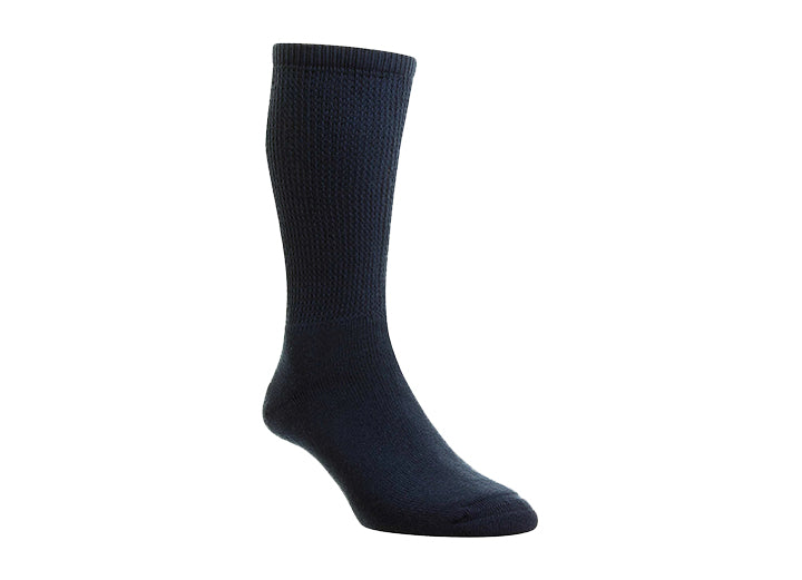 Mens Wide Fit HJ Hall HJ1351 Diabetic Cotton Socks in Black - Image 8