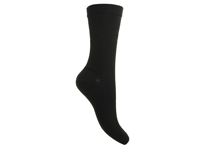 Womens Wide Fit HJ Hall HJ90 Softop Wool Socks in Black - Image 1