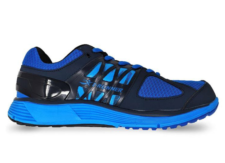 Mens Wide Fit I-Runner Noble Trainers in Blue - Image 2