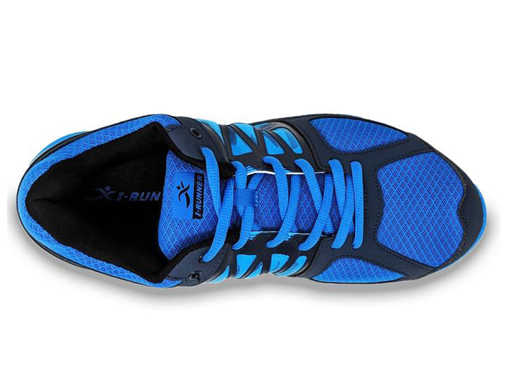 Mens Wide Fit I-Runner Noble Trainers in Blue - Image 1