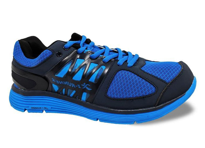 Mens Wide Fit I-Runner Noble Trainers in Blue - Image 3