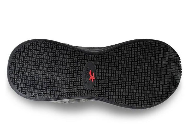Womens Wide Fit I-Runner Pro Leather Trainers in Black - Image 4